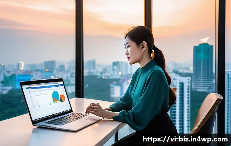 언어 AI의 경쟁사 분석 기법 - **AI-Powered Vietnamese Business Intelligence Hub**
    *   **Scene:** A modern, minimalist office s...